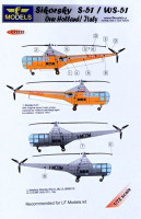 Lf Model C72232 Decals Sikorsky S-51/WS-51 over Holland/Italy 1/72