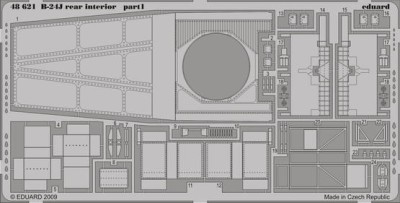 Eduard 48621 B-24J rear interior REV/MON