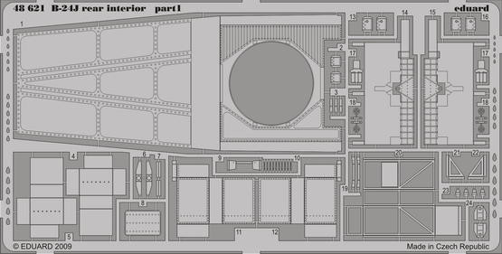 Eduard 48621 B-24J rear interior REV/MON