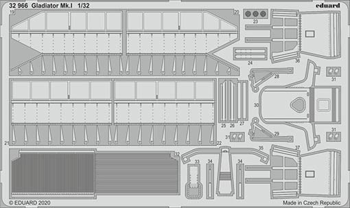 Eduard 32966 SET Gladiator Mk.I (ICM)