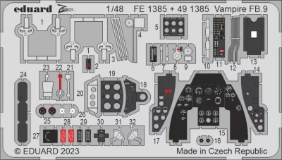 Eduard FE1385 Vampire FB.9 (AIRF) 1/48