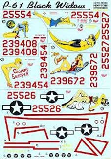 Print Scale 48-034 P-61 Black Widow ч.1 1/48