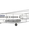 F-rsin Plastic FRP4087 Fokker F-28-4000 Air France (newer colours) 1/144