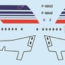 F-rsin Plastic FRP4087 Fokker F-28-4000 Air France (newer colours) 1/144