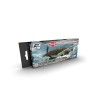 AK Interactive AK-02260 Набор акриловых акриловых красок Цвета японских ВВС 2-МВ