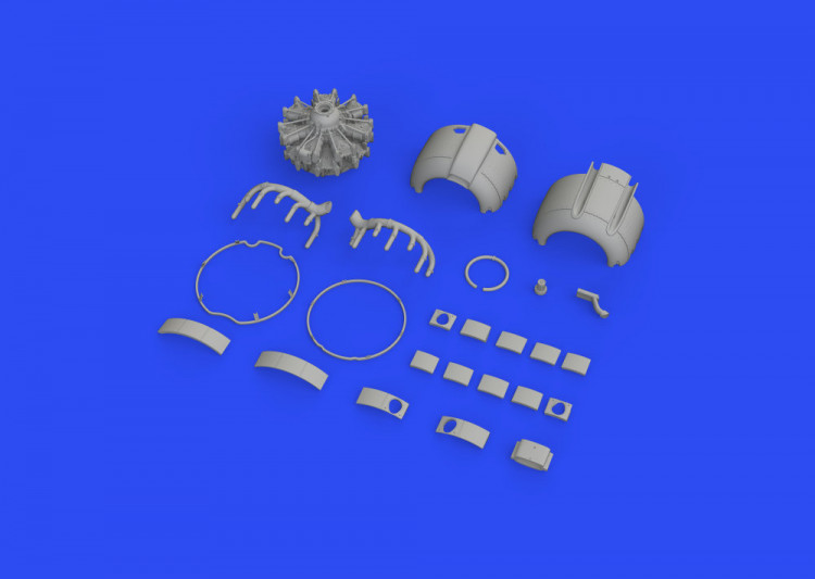 Eduard 648763 BRASSIN A6M2 engine complete PRINT (EDU) 1/48