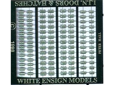 White Ensign Models PE 0729 IMPERIAL JAPANESE NAVY DOORS AND HATCHES (100+ IN 5 STYLES) 1/700
