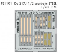 Eduard FE1111 1/48 Do 217J-1/2 seatbelts STEEL (ICM)