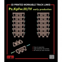 RFM Model  RM-2013 Workable track links for Pz. Kpfw. III /IV early production  (3D printed )