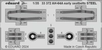 Eduard 33372 AH-64A early seatbelts STEEL (TRUMP) 1/32
