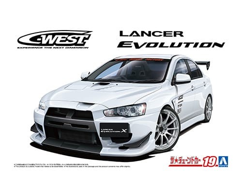 Aoshima 69295 C-WEST CZ4A LANCER EVOLUTION X '07 (MITSUBISHI) 1/24