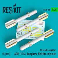 Reskit 35030 AGM-114L Longbow Hellfire missile (4 pcs.) 1/35