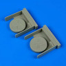 QuickBoost QB48686 MiG-29A Fulcrum exhaust covers type B (GWH) 1/48