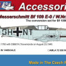AML AMLA48007 Bf 109 E-0/W.Nr.1783 Conversion set + Декали 1/48