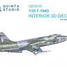 Quinta studio QD32141 F-104G (Italeri) 3D Декаль интерьера кабины 1/32