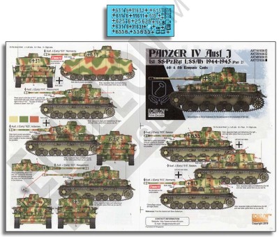 Echelon FD AXT721036 LAH Panzer POz.Kpfw.IV Ausf.Js 1944-1945 (Pt.2) 1/72