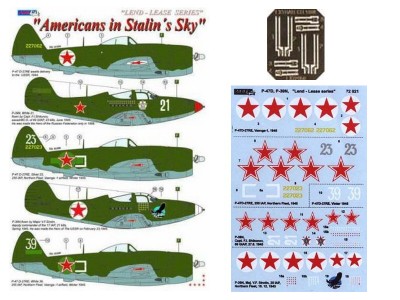 AML AMLD72021 Декали Americans in Stalin's Sky (w/ PE) II. 1/72