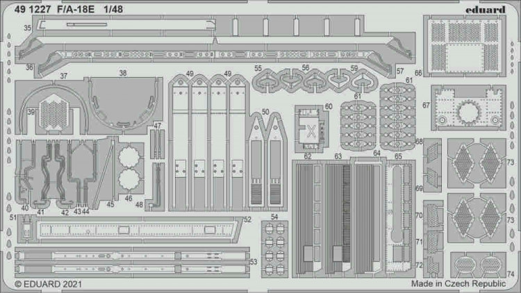 Eduard 491227 SET F/A-18E (HOBBYB) 1/48