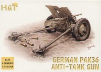 HAT 8149 German (WWII) Pak-36 37mm anti tank gun WWII 1/72
