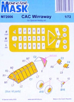 Special Hobby M72006 1/72 Mask for CAC Wirraway (SP.HOBBY)