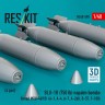 Reskit 48598 BLU-1B (750 lbs) napalm bombs MXU-469/B (4x) 1/48