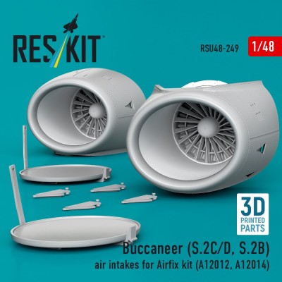 Reskit U48249 Buccaneer (S.2C/D, S.2B) air intakes (AIRF) 1/48