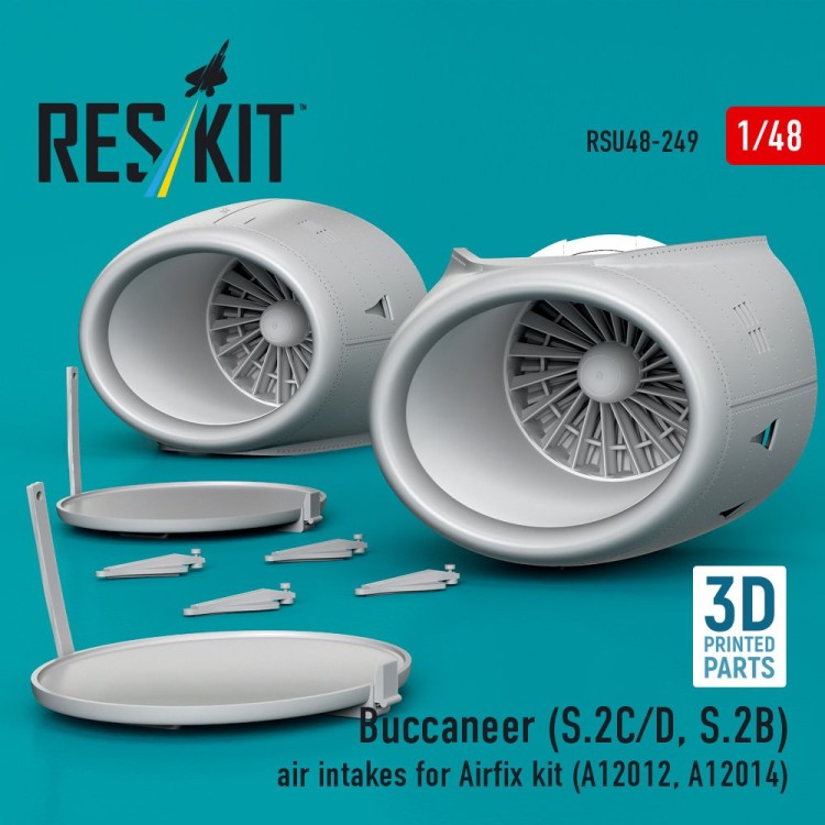 Reskit U48249 Buccaneer (S.2C/D, S.2B) air intakes (AIRF) 1/48