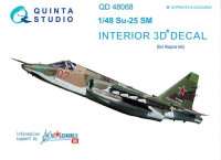 Quinta studio QD48068 Су-25СМ (для модели KP) 3D декаль интерьера кабины 1/48