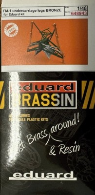 Eduard 648943 BRASSIN FM-1 undercarriage legs BRONZE 1/48