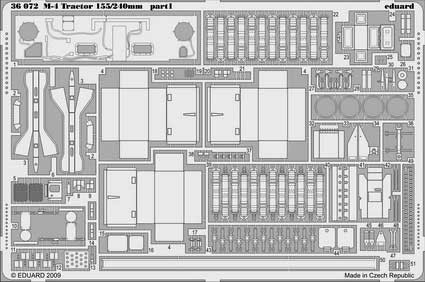 Eduard 36072 M-4 Tractor 155/240mm HBS