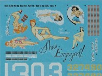 Foxbot Decals FBOT48044 North-American B-25G/H/J Mitchell (Late) "Pin-Up Nose Art and Stencils" Part # 4 1/48