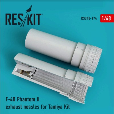 Reskit RSU48-0174 F-4B/C/D/N Phantom II exhaust nozzle for Tamiya Kit Tamiya 1/48