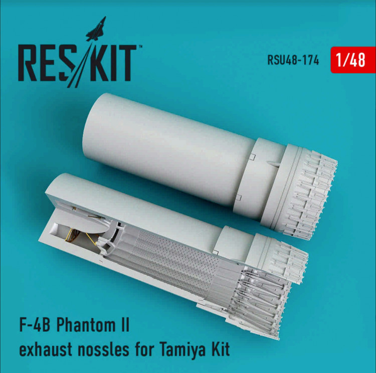 Reskit RSU48-0174 F-4B/C/D/N Phantom II exhaust nozzle for Tamiya Kit Tamiya 1/48