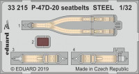 Eduard 33215 1/32 P-47D-20 seatbelts STEEL (TRUMP)
