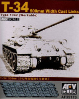 AFV club 35173 T-34"S 500mm Width Cast Links Workable 1/35