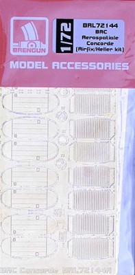 Brengun BRL72144 BAC Aerospatiale Concorde - PE sets (AIRFIX) 1/72