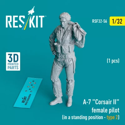 Reskit F32056 A-7 'Corsair II' female pilot stand.posit. 2 1/32