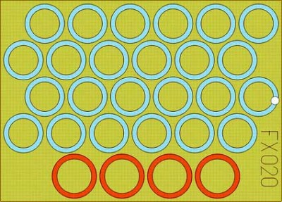 Eduard FX020 M-4 Sherman wheel masks 1/48 HBS