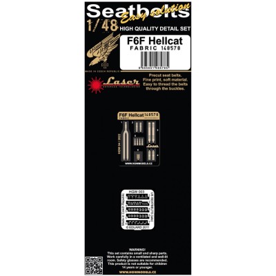 HGW 148578 Seatbelts F6F Hellcat FABRIC (laser) 1/48