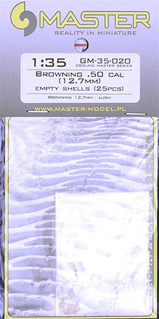 Master GM-35-020 1/35 Browning .50 cal - empty shells (25 pcs.)