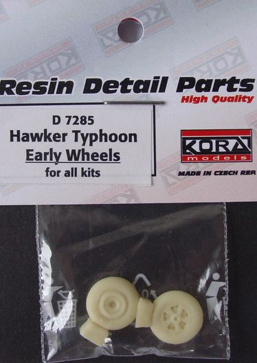 Kora Model D7285 Wheels for Hawker Typhoon Early 1/72