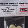 Kora Model D7285 Wheels for Hawker Typhoon Early 1/72