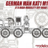 Modelcollect UA72119 German MAN KAT1M1001 8*8 HIGH-Mobility off-road truck 1/72