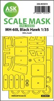 Art Scale 200-M35019 Sikorsky MH-60L Black Hawk one-sided express fit painting mask 1/35