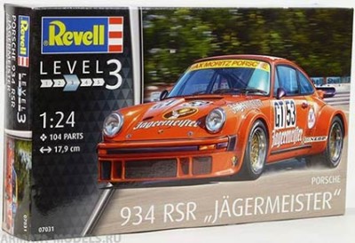 Revell 07031 Автомобиль Porsche 934 RSR &quot;Jagermeister&quot; (REVELL) 1/24