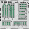 Eduard FE992 1/48 SH-3 interior seatbelts STEEL (HAS)