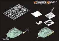 Voyager Model TEZ053 PLA AFV digital camouflage masking stencil 1 (For all)(распродажа) 1/35