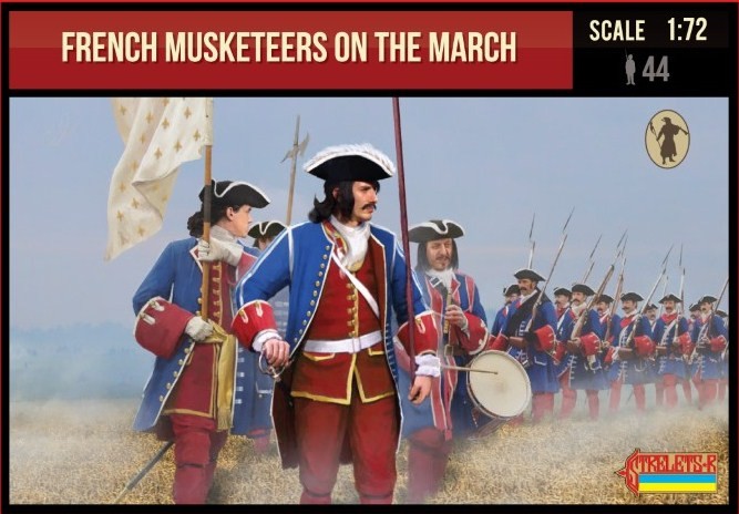 Strelets STR23372 French Musketeers 1701-1714 Spanish Succession War 1/72