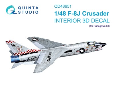 Quinta studio QD48651 F-8J Crusader (Hasegawa/Hobby 2000) 1/48