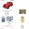 Микродизайн 035343 Фототравление Opel Kadett 1938 г. от ICM 1/35